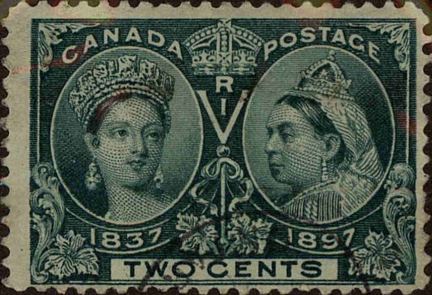 Front view of Canada 52 collectors stamp