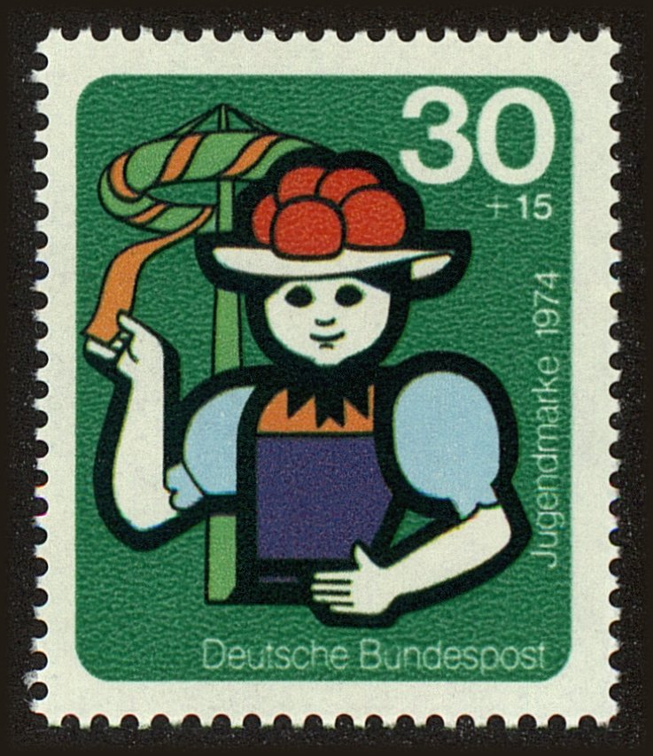 Front view of Germany B509 collectors stamp